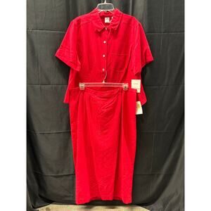 NWT Vintage Emma James Blouse/Skirt Combo 20W